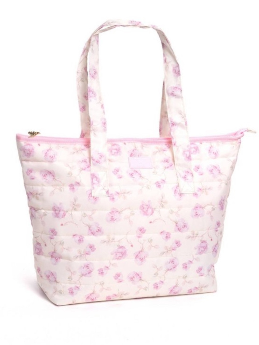 NWT LoveShackFancy x Target Yoobi Ribbon Rosa Tote Bag Sterling Dusk Floral